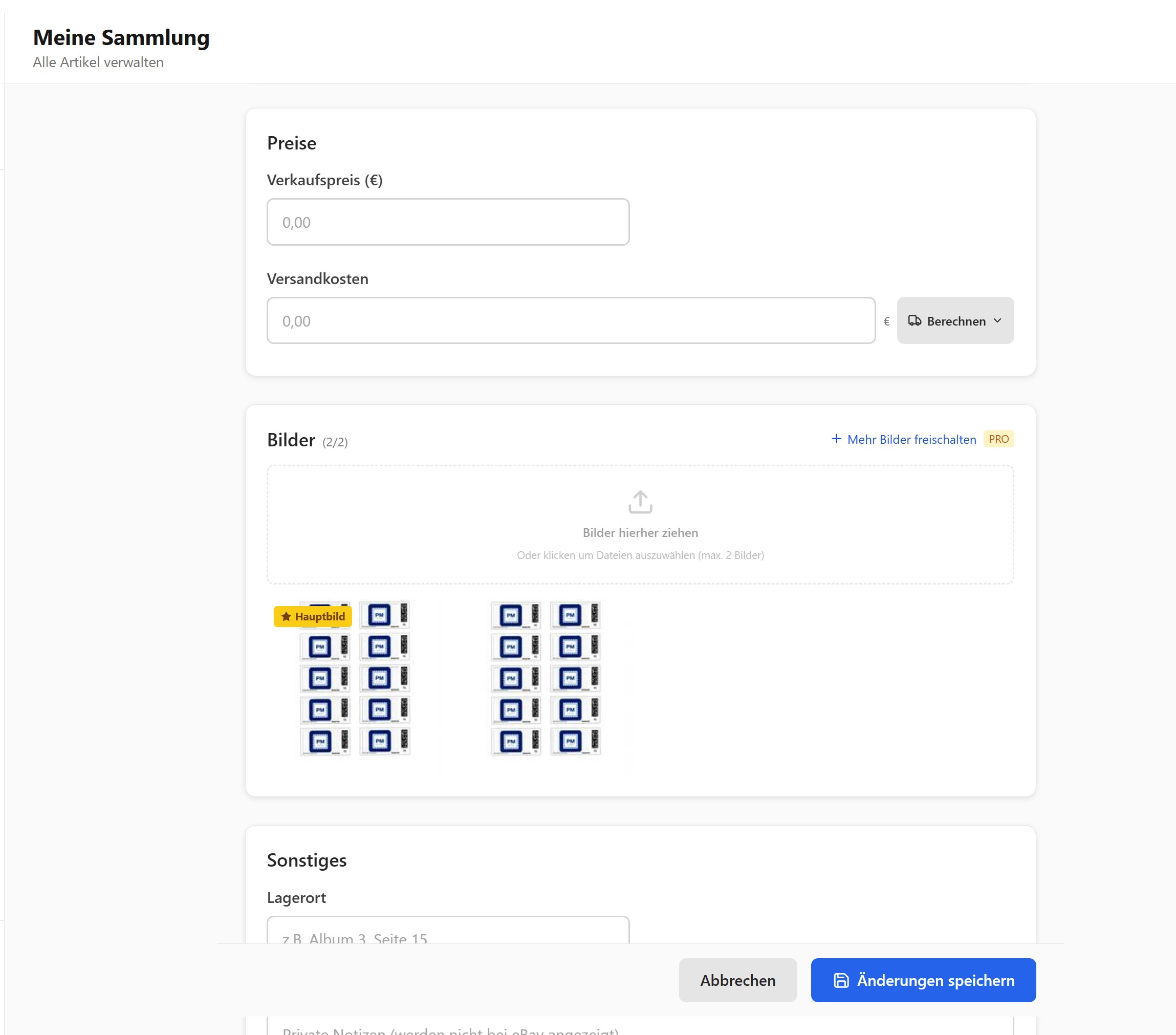 Artikel mit gescannten Bildern